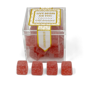 Live Resin Delta 8 THC Gummies | 600mg | CBD-Boosted | Strawberry